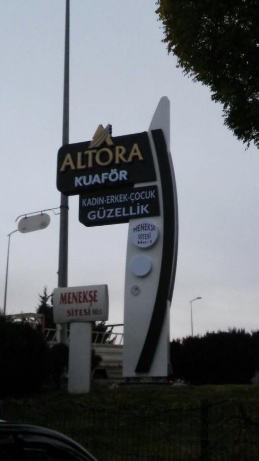totem tabela montajı bursa altora kuaför