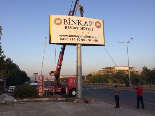 ışıksız totem tabela binkap binkap ışıksız totem tabela