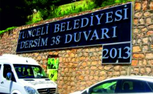  tunceli belediyesi  dersim 38 duvarı 2013