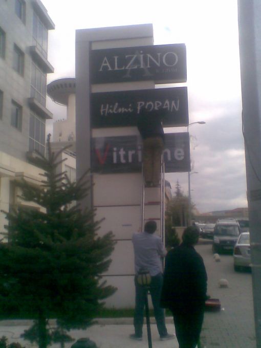 totem tabela bursa fabrıka totem tabelası